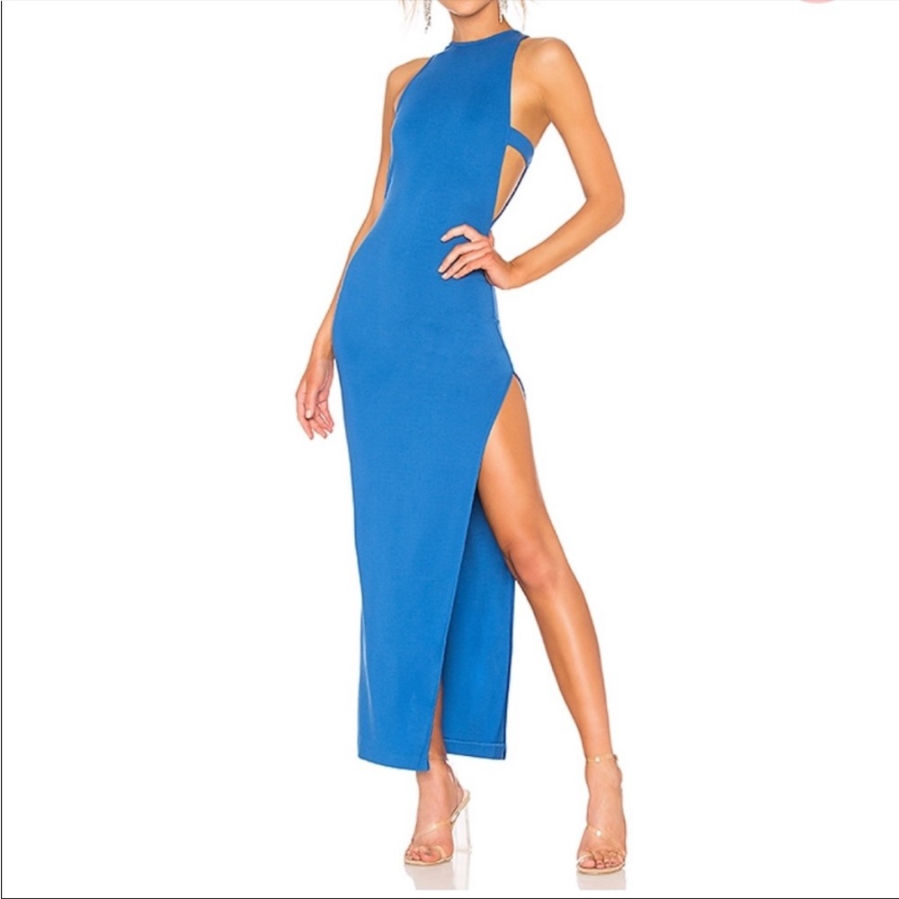 NBD Royal Blue Cutout Maxi Dress